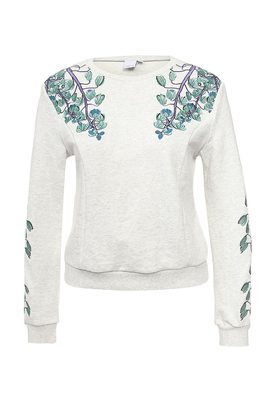 LOST INK  EMBROIDERED FLORAL SWEAT